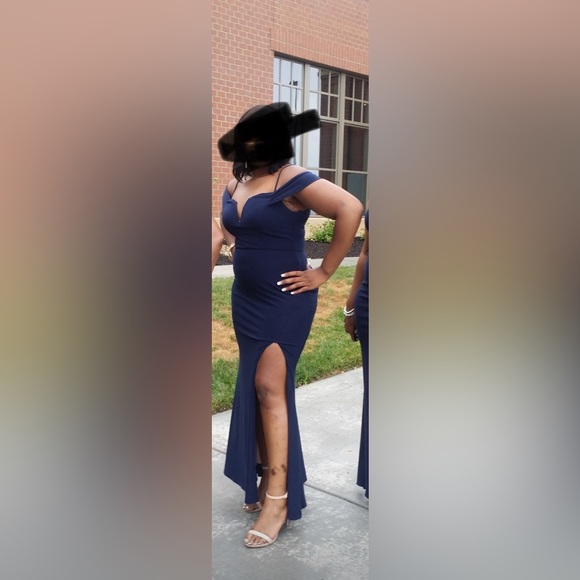 Formal Navy blue dress - Picture 1 of 2